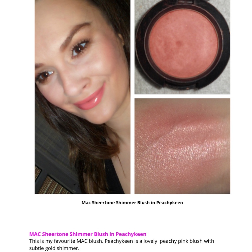 MAC Sheertone Shimmer Blush Peachykeen - Picture 15 of 16